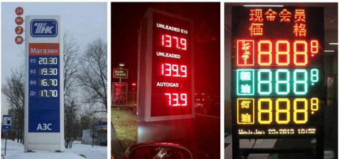 LED-Tankstelle-Zeichen für Ölpreis, drahtlose Fernsteuerungs-Digital 7 Segmentanzeige Rfs LCD