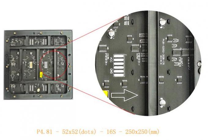 Pixel-Neigung 4.81mm Miet-LED-Anzeige 1/8 Überprüfungsp5.95 P6.25