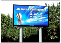 China Aluminiumlegierung/riesiges Werbungsled-Schirm-Medien STAHLBAD im Freien P10 Firma