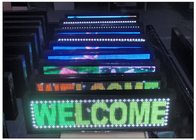 China Farbe 7, die programmierbares LED-Zeichen im Freien 1R1G1B mit Aluminiumlegierungs-Stahlschrank in einer Liste verzeichnet Firma